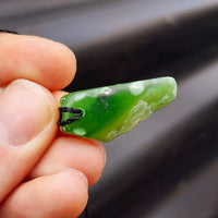 Natural Greenstone Pendant Necklace (AJJC2424)