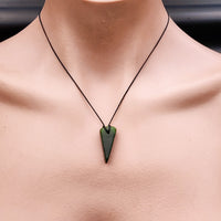 New Zealand Greenstone Pounamu Pendant Necklace (AJJC2281)