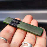 NZ Greenstone Pounamu Toki Pendant Necklace (N306)
