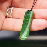 Natural Greenstone Pendant Necklace (AJJC2467)