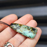 Natural Turquoise Toki Pendant Necklace (1BBB268)