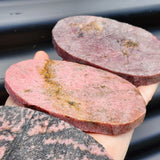 1kg Raw Rhodonite Carving Slices (R14B524)