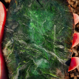 775g Raw Nephrite Jade Carving Slice (R14B729)