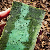 591g Raw Nephrite Jade Carving Slice (R14B783)