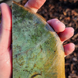 500g Raw Nephrite Jade Carving Slice (R14B700)