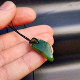 New Zealand Greenstone Pounamu Pendant Necklace (AJJC2332)