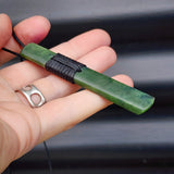 NZ Greenstone Pounamu Toki Pendant Necklace (N167)