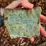 519g Raw Nephrite Jade Carving Slice (R14B672)