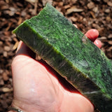 791g Raw Nephrite Jade Carving Slice (R14B779)