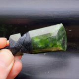 55mm Greenstone Toki Pendant Necklace With Binding (P5B)