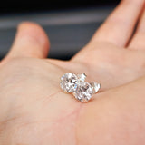 7mm Clear CZ & Solid 925 Sterling Silver Round Stud Earrings