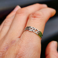 Solid 925 Sterling Silver 5.8mm Celtic Band Ring