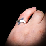 (Q) Solid 925 Sterling Silver 5mm Round Band Ring
