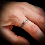 (Y) Solid 925 Sterling Silver 5.8mm Celtic Band Ring