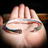 Solid 925 Sterling Silver Rustic Hammer Finish Handmade Bracelet