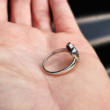 Solid 925 Sterling Silver Koru Heart Ring