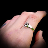 CLEARANCE (V) Solid 925 Sterling Silver 9mm Skull Ring