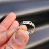 Solid 925 Sterling Silver Trinity Knot Celtic Band Ring