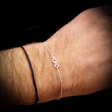 Solid 925 Sterling Silver XoXo Chain Bracelet