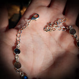Solid 925 Sterling Silver & Natural Labradorite Handmade Chain Bracelet