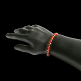 Polished Cognac Baltic Amber Elastic Bracelet