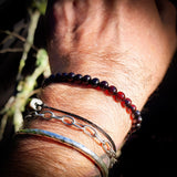 Polished Cherry Baltic Amber Elastic Bracelet