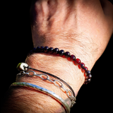 Polished Cherry Baltic Amber Elastic Bracelet