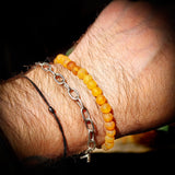 Raw Honey Baltic Amber Elastic Bracelet