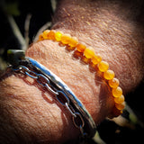 Raw Honey Baltic Amber Elastic Bracelet