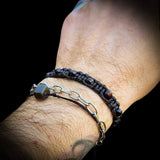 Cherry Baltic Amber Black Macrame Bracelet