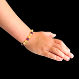 Amber Teething Bracelet / Anklet - Raw Lemon & Amethyst