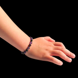 Amber Teething Bracelet / Anklet - Polished Cherry & Amethyst