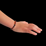 Amber Teething Bracelet / Anklet - Polished Cognac & Cherry Amber