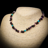Amber Teething Necklace - Cherry Chip, Amethyst, Turquoise, Rose Quartz
