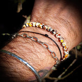 Mosaic Baltic Amber Elastic Bracelet