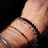 Polished Cherry Baltic Amber Elastic Bracelet