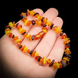 Amber Teething Necklace - Mixed Polished Chip