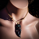 Manaia Black Bone Carving Pendant Necklace - NZ Maori Inspired