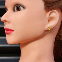 925 Sterling Silver Cool Banana Stud Earrings
