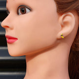 925 Sterling Silver Cool Banana Stud Earrings