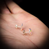 Childrens 925 Sterling Silver Cupcake Stud Earrings