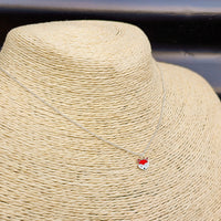 Childrens 925 Solid Sterling Silver Fox Necklace