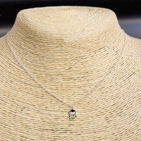 Childrens 925 Solid Sterling Silver Penguin Necklace