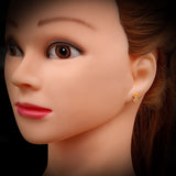 Childrens 925 Sterling Silver Tiger Stud Earrings
