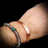 Copper Magnetic Heart Cuff Bracelet