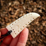 Niho Bone Carving Pendant Necklace