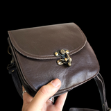 Genuine Leather Hand bag - Brown
