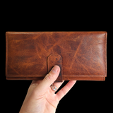 Genuine Leather Purse - Vintage Brown