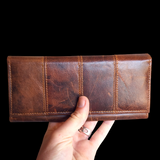Genuine Leather Purse - Vintage Brown