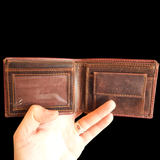 Genuine Leather Wallet - Vintage Brown